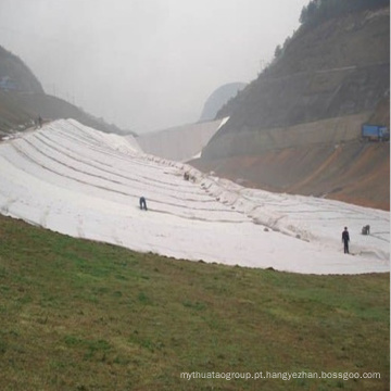 Não tecido agulha perfurado poliéster impermeável Geotextil Material